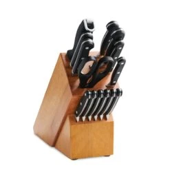 Tramontina Forged 15 Pc Cutlery/Steak Knife Set With Hardwood Counter Block -Kitchenware Store 80008035IXM004G