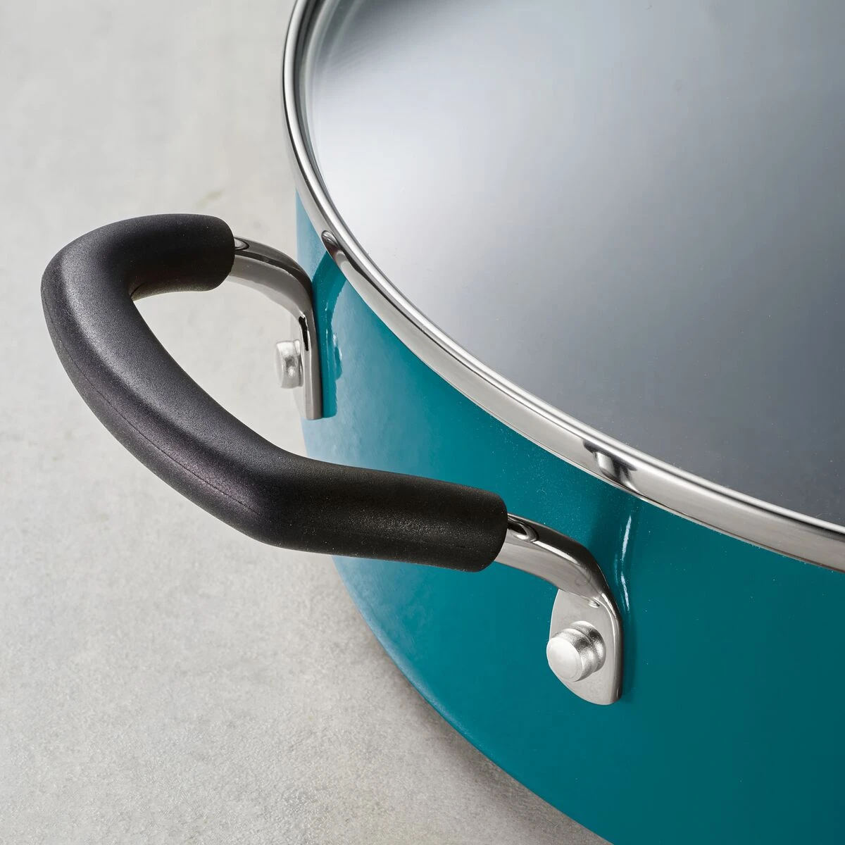 Tramontina 16 Pc Nonstick Cookware Set - Teal 5 Tramontina 16 Pc Nonstick Cookware Set - Teal - Image 5
