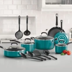 Tramontina 16 Pc Nonstick Cookware Set - Teal