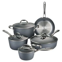 Tramontina 9 Pc Induction Nonstick Cookware Set - Slate Gray