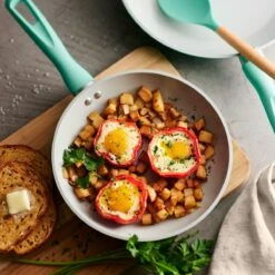 Tramontina 14 Pc Ceramic Induction-Ready Cookware Set Teal 15 Tramontina 14 Pc Ceramic Induction-Ready Cookware Set Teal -Kitchenware Store 80110036IXM002G