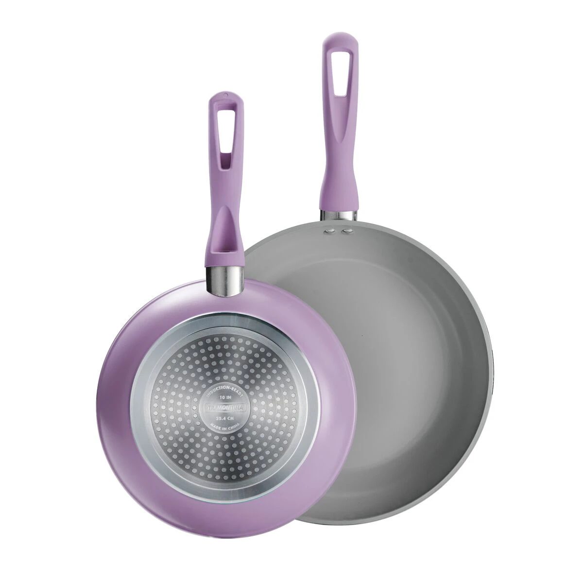 Tramontina 2 Pk 10 In And 12 In Aluminum Saute Pans Purple 2 Tramontina 2 Pk 10 In And 12 In Aluminum Saute Pans Purple - Image 2