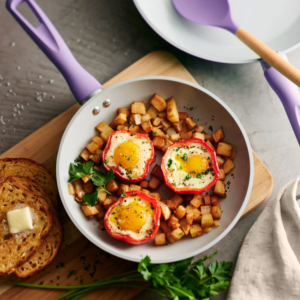 Tramontina 2 Pk 10 In And 12 In Aluminum Saute Pans Purple 1 Tramontina 2 Pk 10 In And 12 In Aluminum Saute Pans Purple