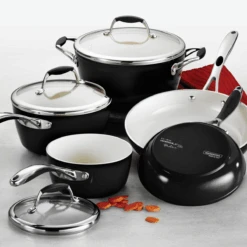 Tramontina 8 Pc Ceramic Cookware Set - Black