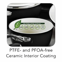 Tramontina 10 Pc Ceramic Cookware Set - Black -Kitchenware Store 80110525ANM003G