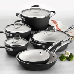 Tramontina 10 Pc Ceramic Cookware Set - Black