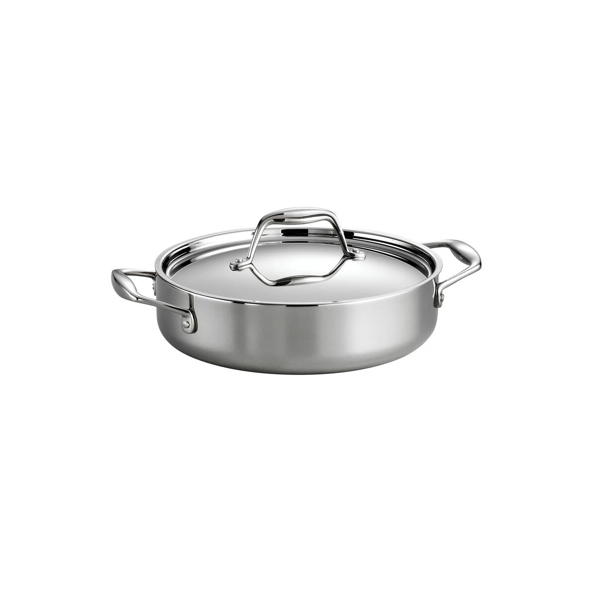 Tramontina 3 Qt Tri-Ply Clad Stainless Steel Covered Braiser 2 Tramontina 3 Qt Tri-Ply Clad Stainless Steel Covered Braiser - Image 2