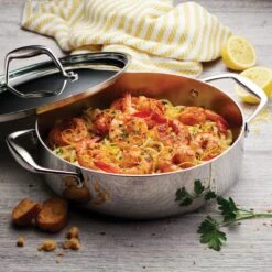 Tramontina 3 Qt Tri-Ply Clad Stainless Steel Covered Braiser