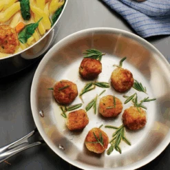 Tramontina 8 Inch Tri-Ply Clad Stainless Steel Fry Pan - Boston Handle