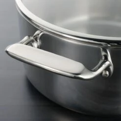 Tramontina Tri-Ply Clad 6 Qt Stainless Steel Covered Braiser - Glass Lid -Kitchenware Store 80116031IXM003G