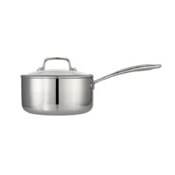Tramontina Tri-Ply Clad 3 Qt Stainless Steel Covered Sauce Pan - Glass Lid 14 Tramontina Tri-Ply Clad 3 Qt Stainless Steel Covered Sauce Pan - Glass Lid -Kitchenware Store 80116035IXM001G