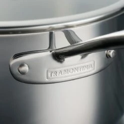 Tramontina Tri-Ply Clad 3 Qt Stainless Steel Covered Sauce Pan - Glass Lid 18 Tramontina Tri-Ply Clad 3 Qt Stainless Steel Covered Sauce Pan - Glass Lid -Kitchenware Store 80116035IXM004G