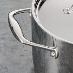 Tramontina 8 Qt Tri-Ply Clad Stainless Steel Covered Stock Pot 13 Tramontina 8 Qt Tri-Ply Clad Stainless Steel Covered Stock Pot -Kitchenware Store 80116041IXM003G