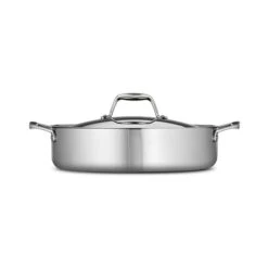 Tramontina 6 Qt Tri-Ply Clad Stainless Steel Covered Braiser 10 Tramontina 6 Qt Tri-Ply Clad Stainless Steel Covered Braiser -Kitchenware Store 80116067IXM002G