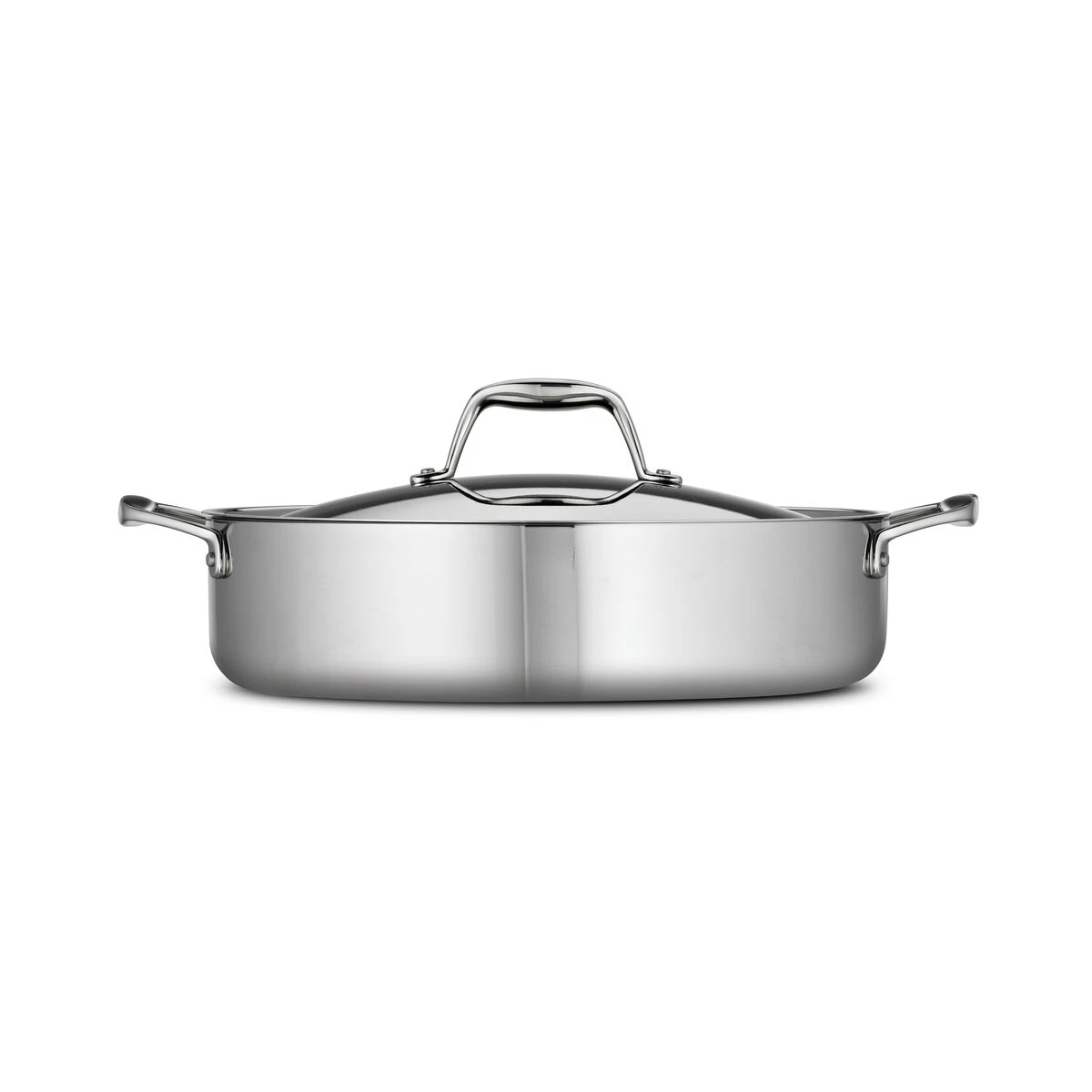Tramontina 6 Qt Tri-Ply Clad Stainless Steel Covered Braiser 4 Tramontina 6 Qt Tri-Ply Clad Stainless Steel Covered Braiser - Image 4