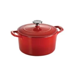Tramontina 3.5 Qt Enameled Cast-Iron Series 1000 Covered Round Dutch Oven - Gradated Red -Kitchenware Store 80131046IXM001G