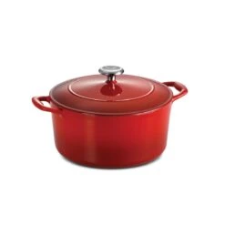 Tramontina 5.5 Qt Enameled Cast-Iron Series 1000 Covered Round Dutch Oven - Gradated Red -Kitchenware Store 80131047IXM001G