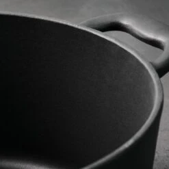 Tramontina 5.5 Qt Enameled Cast Iron Round Dutch Oven - Matte Black With Gold Stainless Steel Knob -Kitchenware Store 80131084IXM004G