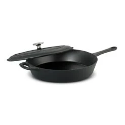 Tramontina 12.5" Cast Iron Covered Skillet Pre-Seasoned 10 Tramontina 12.5" Cast Iron Covered Skillet Pre-Seasoned -Kitchenware Store 80131340IXM002G