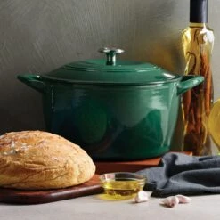 New Arrival 3 Tramontina 7 Qt Enameled Cast Iron Covered Tall Round Dutch Oven - Basil