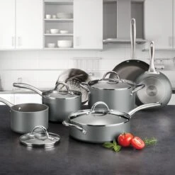 Tramontina 11 Pc Nonstick Cookware Set- Silver 11 Tramontina 11 Pc Nonstick Cookware Set- Silver -Kitchenware Store 80143030IXM001G