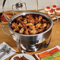 Tramontina 4.5 Qt Stainless Steel Round Chafing Dish