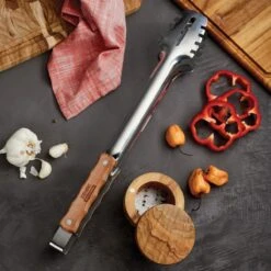 Tramontina Churrasco BBQ Tongs With Wood Handle 6 Tramontina Churrasco BBQ Tongs With Wood Handle -Kitchenware Store 80905002IXM002G