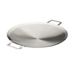 Tramontina Churrasco BBQ 17.25 In Tri-Ply Clad Stainless Steel Round Grill Pan -Kitchenware Store 80905031IXM001G