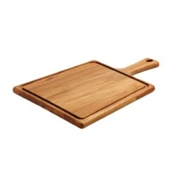 Tramontina 15.75 In X 10.5 In Teak Wood Rectangle Cutting Board With Handle & Groove 7 Tramontina 15.75 In X 10.5 In Teak Wood Rectangle Cutting Board With Handle & Groove -Kitchenware Store 81000023IXM001G
