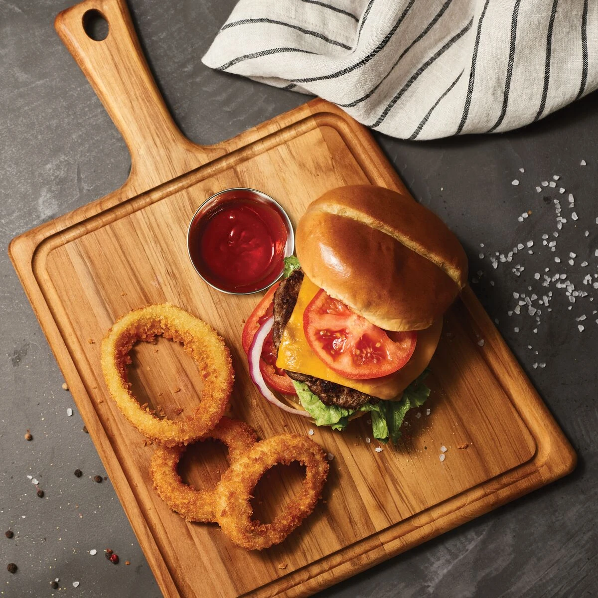 Tramontina 15.75 In X 10.5 In Teak Wood Rectangle Cutting Board With Handle & Groove 1 Tramontina 15.75 In X 10.5 In Teak Wood Rectangle Cutting Board With Handle & Groove